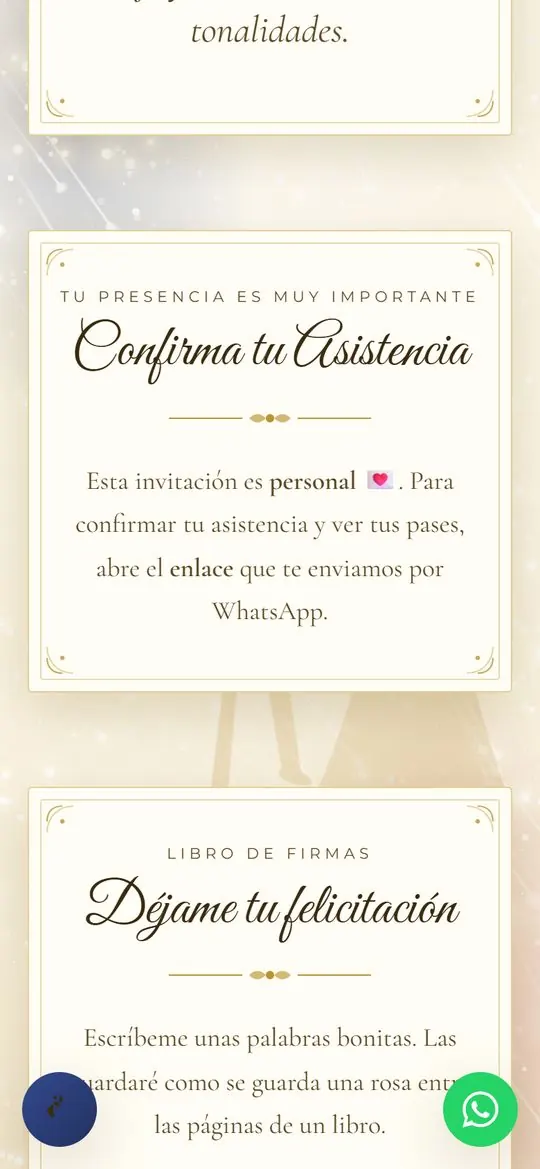 Confirmación y libro de firmas